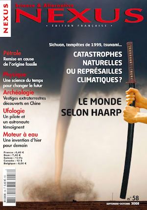 Couverture du magazine Nexus n°58 — Septembre - octobre 2008